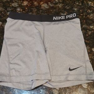 Nike Pro Heather Gray Training Shorts